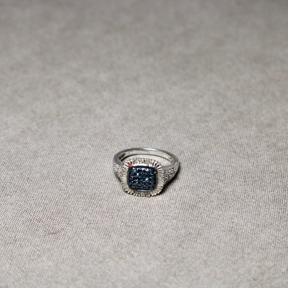 925 Sterling Silver Micro Paved Ring - image 4